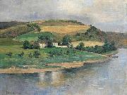 Zdenka Braunerova A bend of a River oil painting